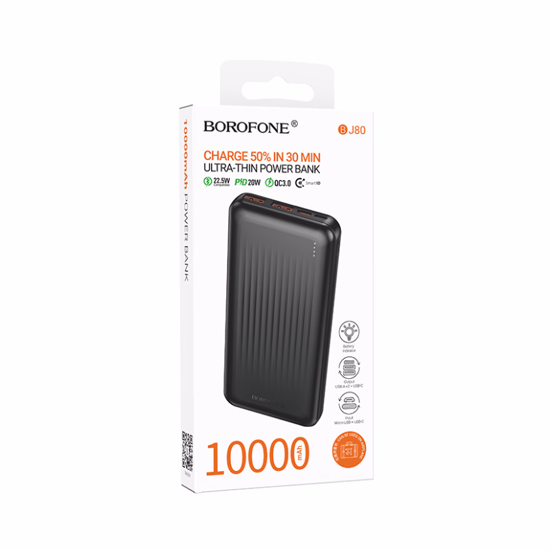 BOROFONE BJ80 – Batterie externe 22,5W + PD20W (10000mah) – Image 8