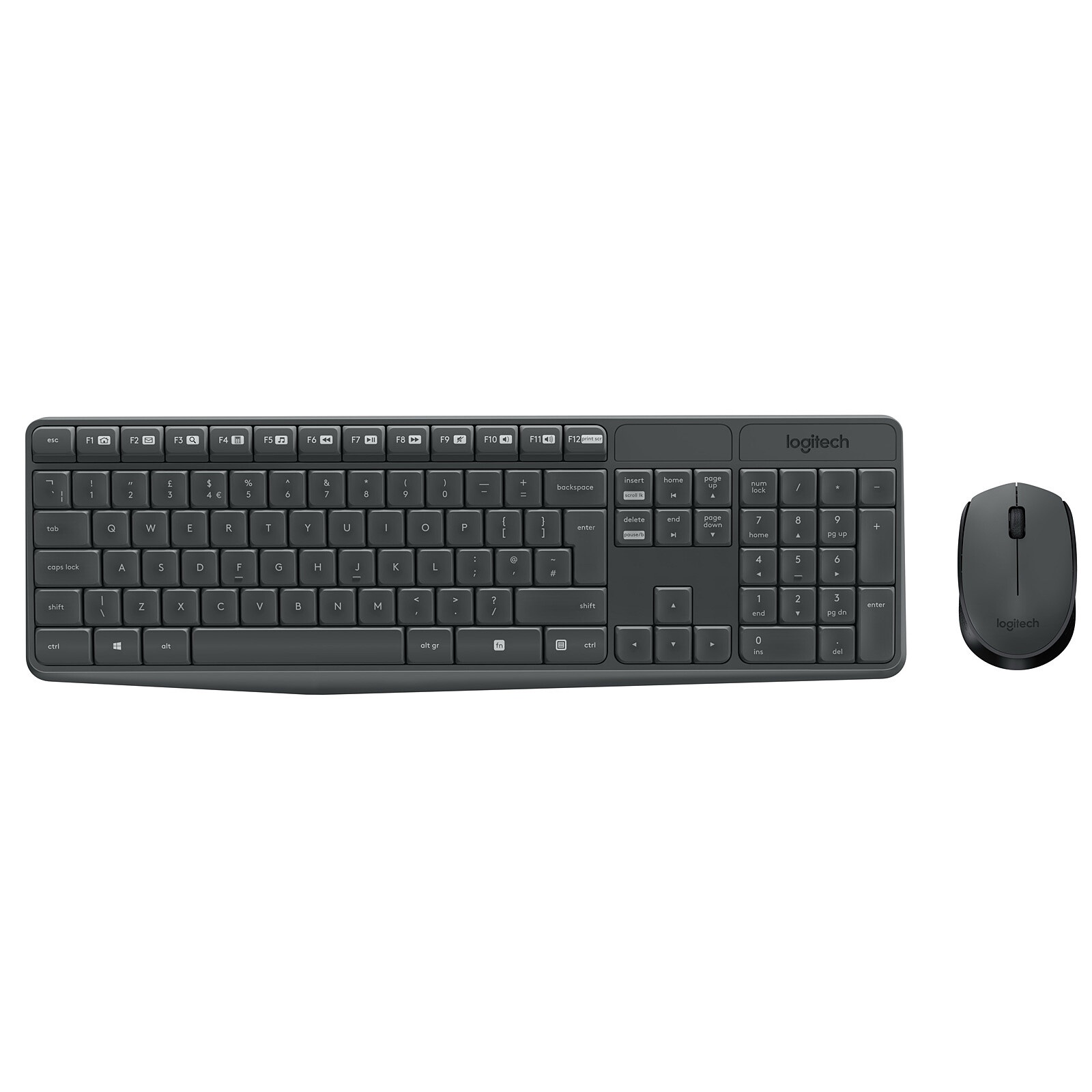Logitech MK235 Combo Clavier Souris sans fil pour Windows, 2,4 GHz Récepteur USB, 15 Touches de Fonctions, Batterie Longue Durée, PC/Portable, Clavier AZERTY Français – Image 6